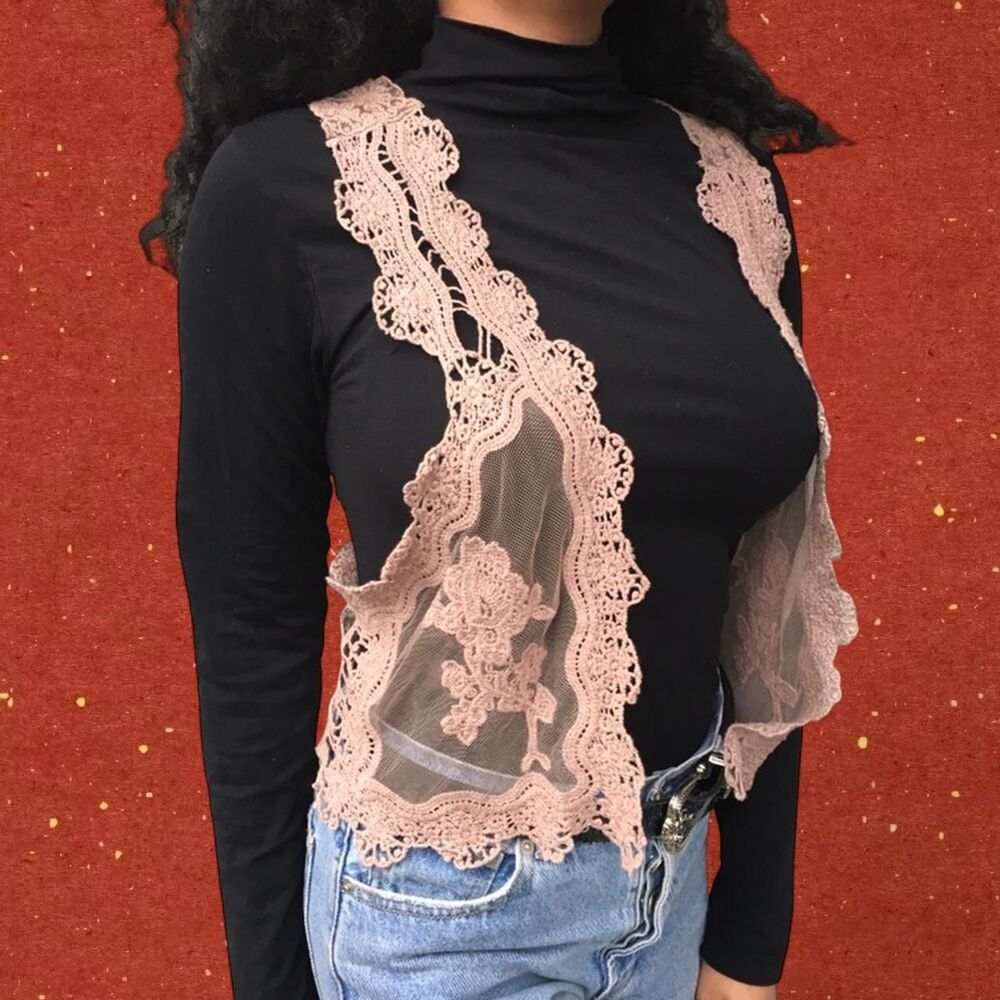 Floral Lace Vest